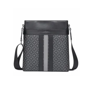 Old Man's Head PVC Shoulder Bag Regular Unisex Black