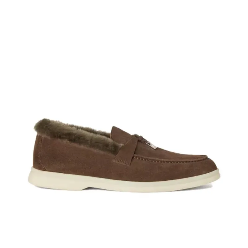 Loro Piana Summer Charms Walk Loafers Women's Brown-1