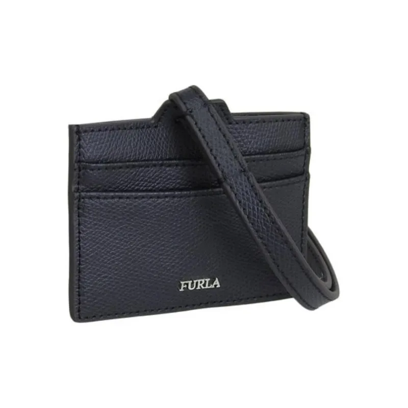 Furla Leather Card Holder Women's Black-1