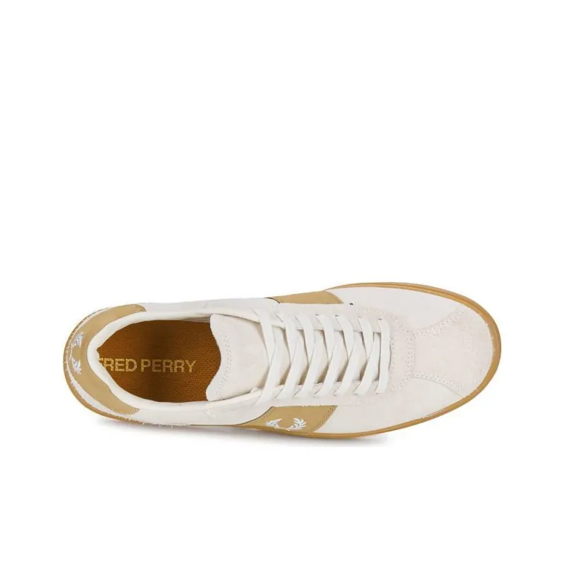FRED PERRY Low Top Skateboard Shoes Unisex Natural-2