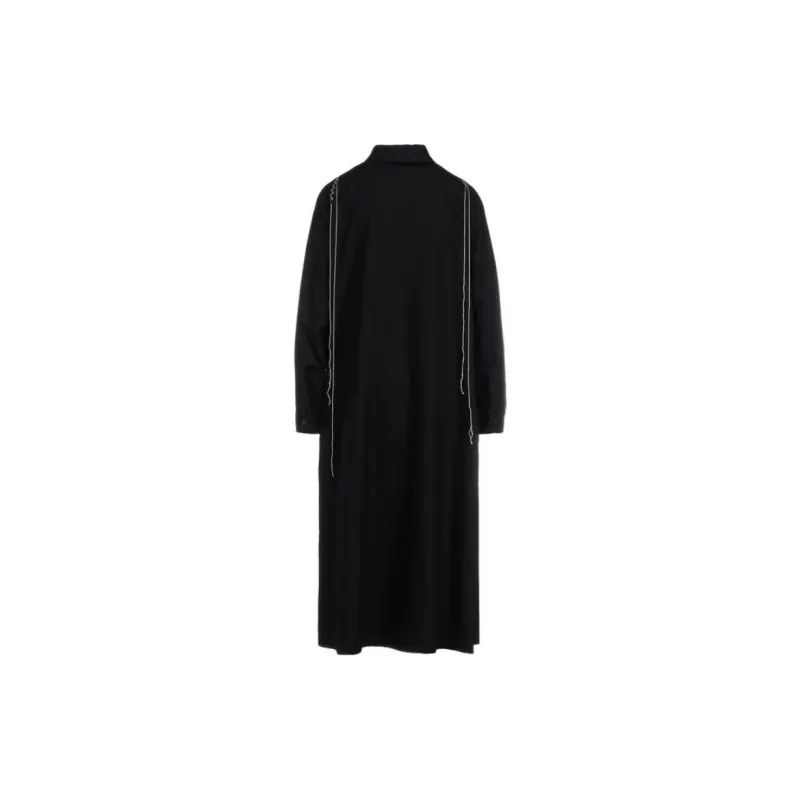 Yohji Yamamoto Long Sleeved Dress Women's Black-1