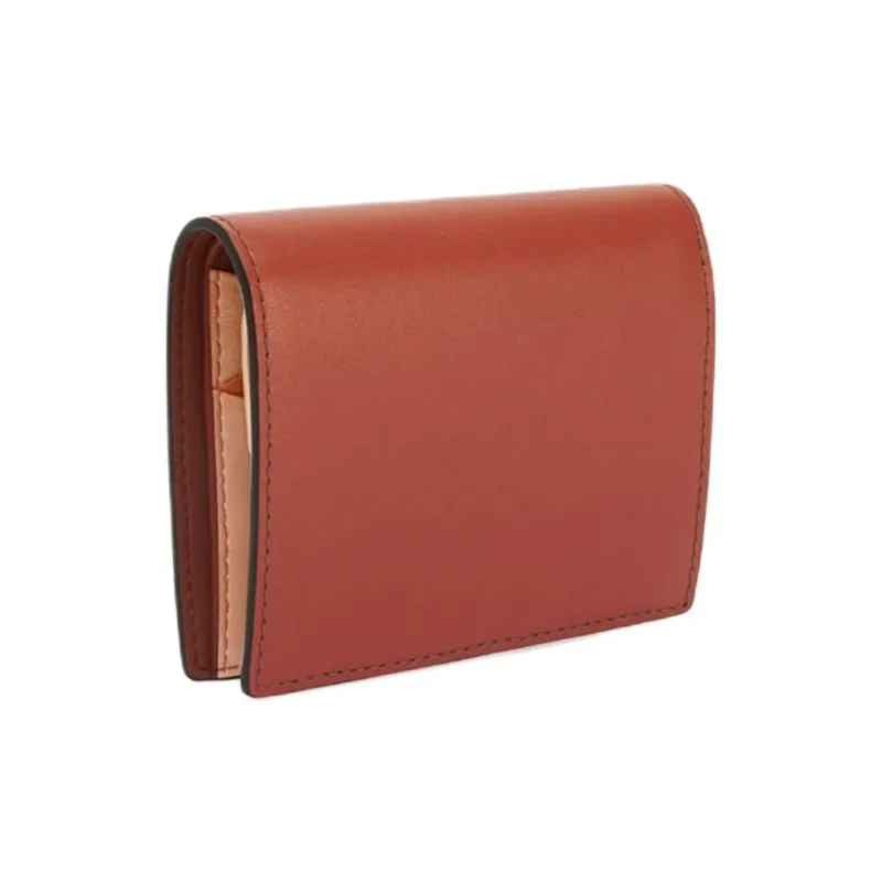 Furla Luna Calfskin Wallet Women's Orange-1