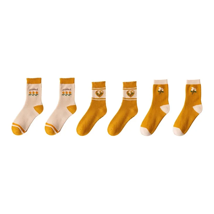 YUZHAOLIN Mid Calf Socks Women's Combo Set-30