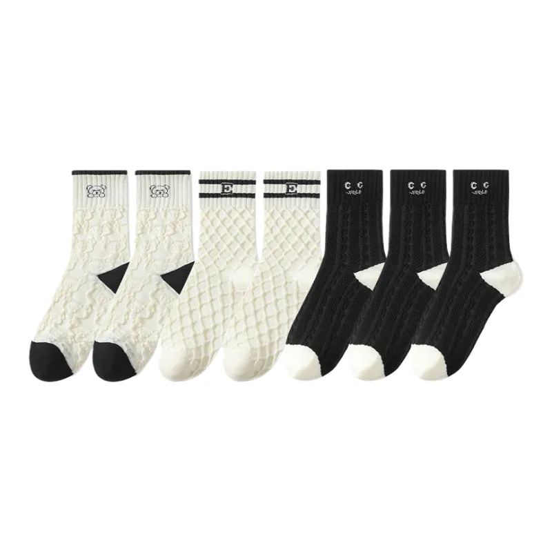 Lan Miao Mid Calf Socks Women's 7 Pack-1