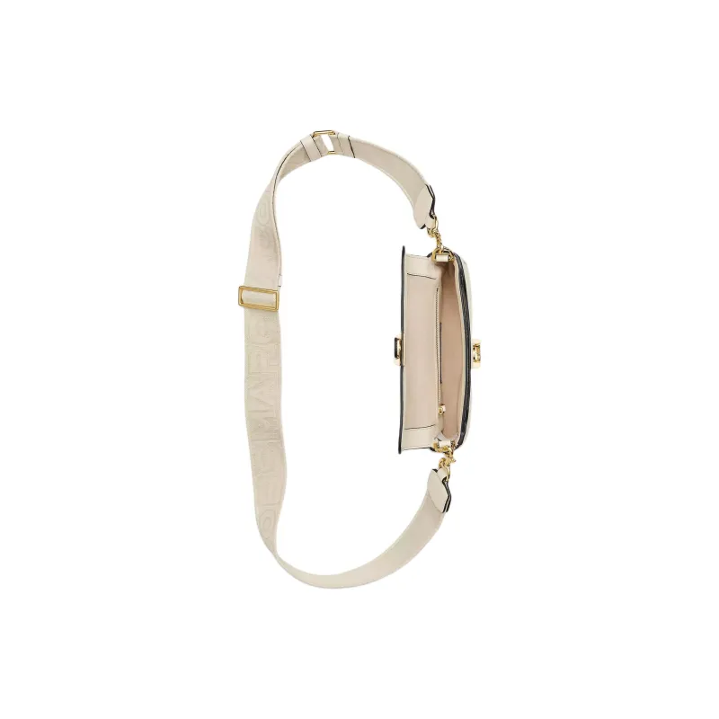 MARC JACOBS Smooth Leather Portable Crossbody Bag, Shoulder Bag Medium Size Women's White-3