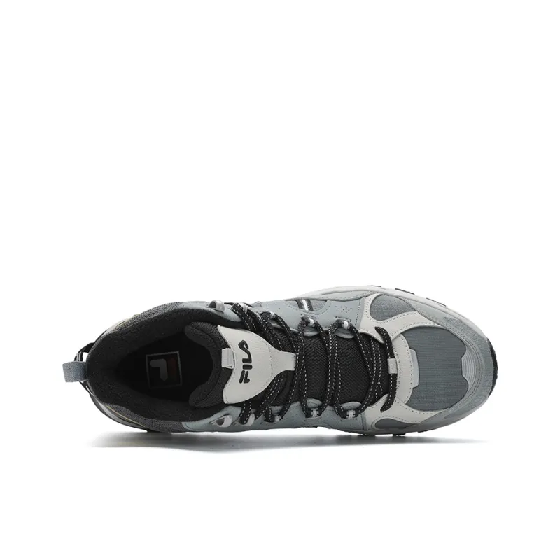 FILA Trek 1S Anti Slip Wear Resistant Low Top Casual Shoes Men's Lava Gray/Medium Gray-3