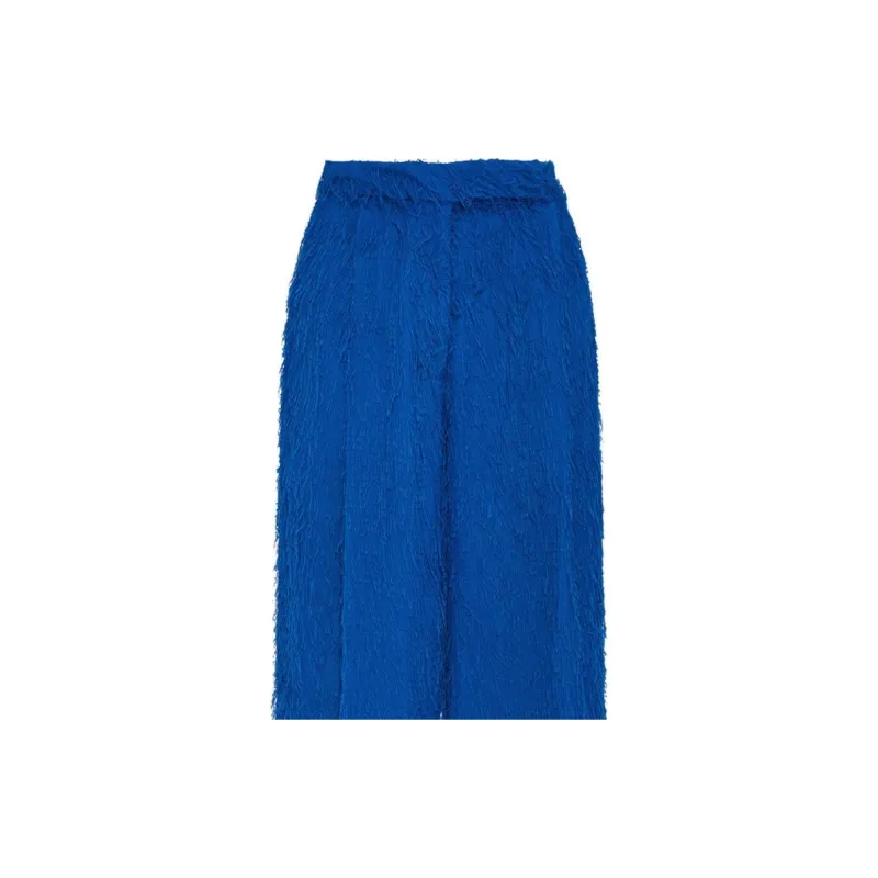 Oscar De La Renta Fringe Fil coup� Wide leg Trousers-1