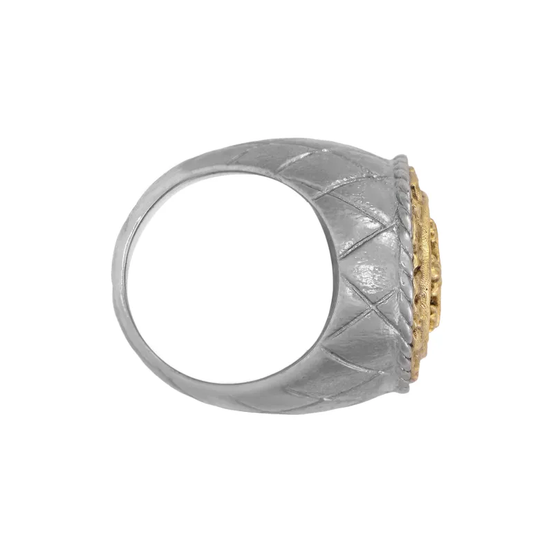 CHANEL Metal Rings Unisex Silver-2