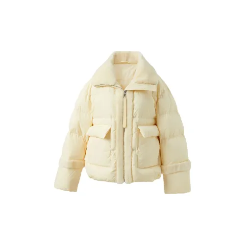 3COLOUR Down Jackets Women's Yellow Cream