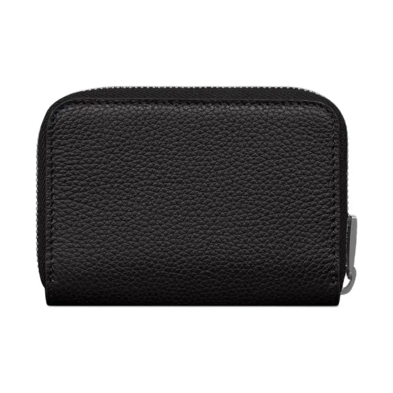 DIOR Grained Calfskin Coin Purse Regular Men's Black-2
