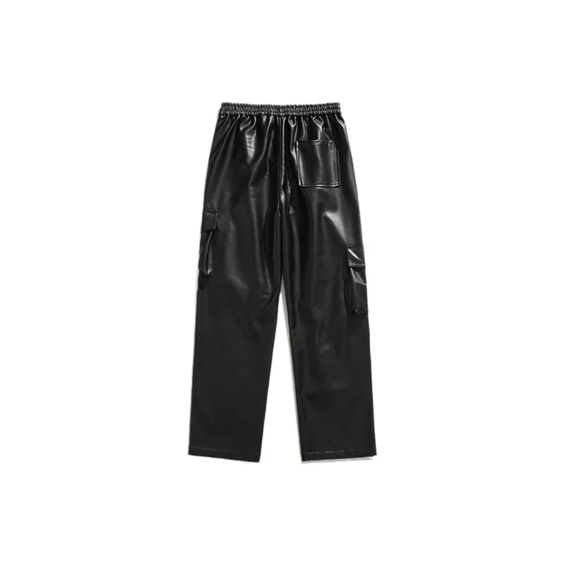 HLPT Leather Pants Unisex Black-3