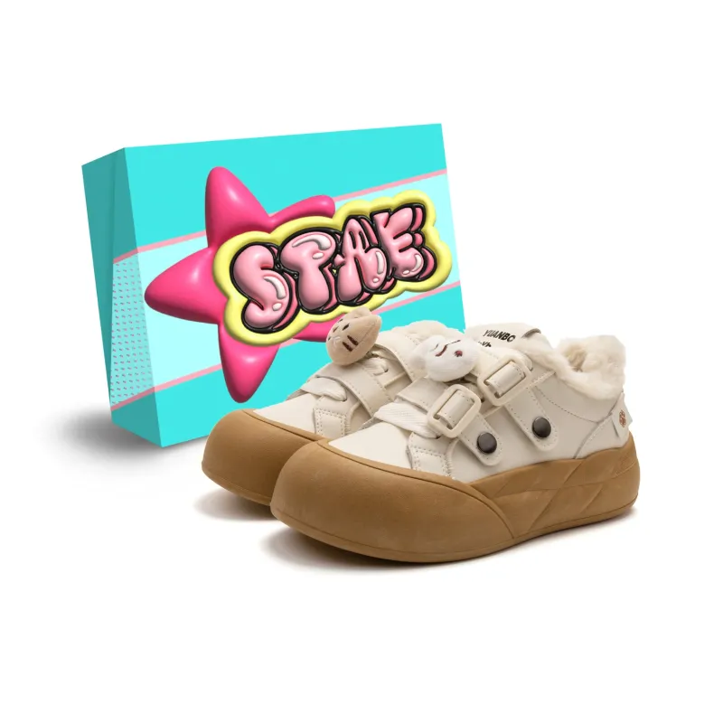 STAE Warm Lightweight Support Height Increasing Low-Top Casual Shoes Women's-12
