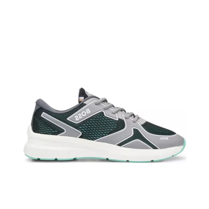 AJBXNG x HUGO BOSS Slip-Resistant Breathable Low-Top Sports Casual Shoes Men's Gray-1