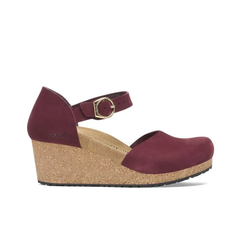 Birkenstock Mary Ring-Buckle Casual Single Shoes 4cm Women's Red-1