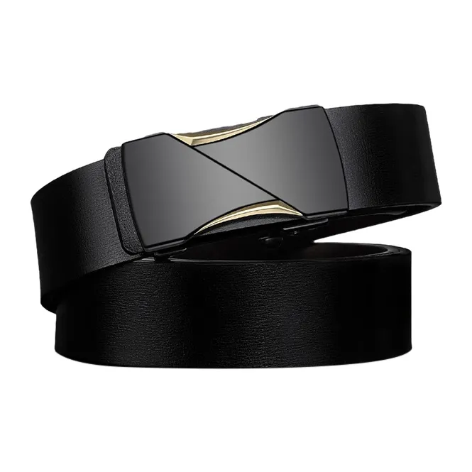 YUZHAOLIN Cow Leather Leather Belts Men's 3.3cm-2