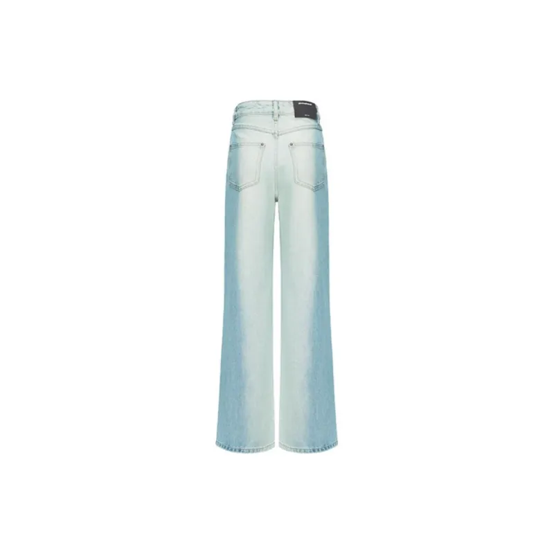 GIMING Jeans Women's Blue White-1