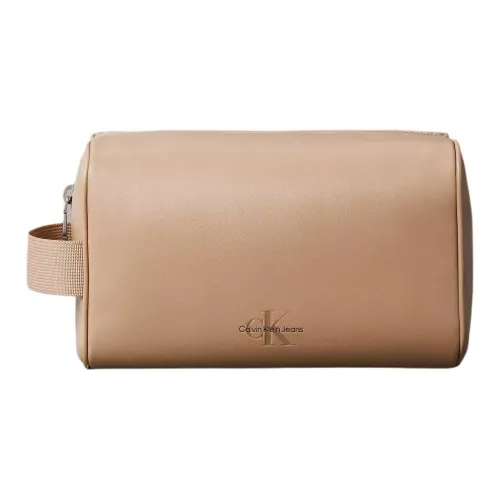CALVIN KLEIN Polyurethane Clutch Men's Brown