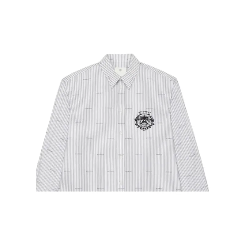 Givenchy Shirts Men Gray-2