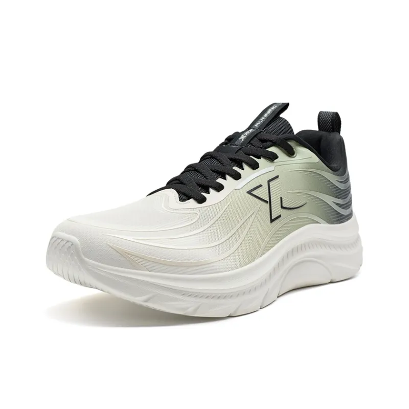 XTEP Wear-Resistant Slip-Resistant Low-Top Casual Running Shoes Men's White Green-2