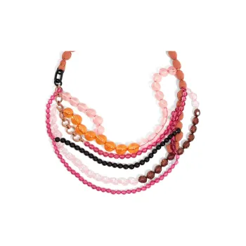 Bimba Y Lola Beads detail Double chain Necklace