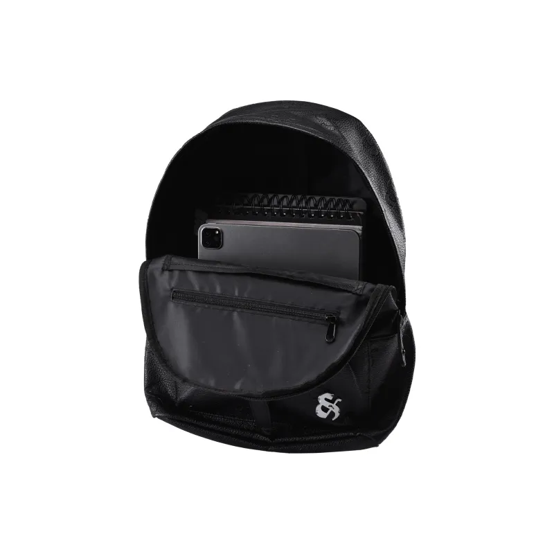 GLORY&CO PVC Backpack Laptop Bag Backpack Large Size Men's Black-3