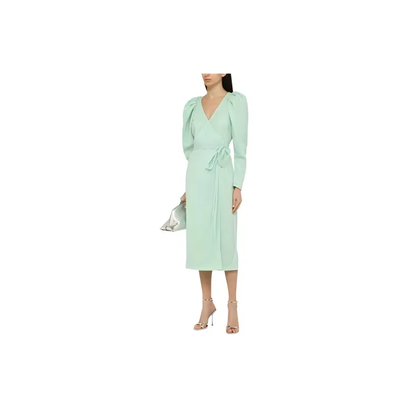 Rotate Long-Sleeved Dresses Women's Light Green-2