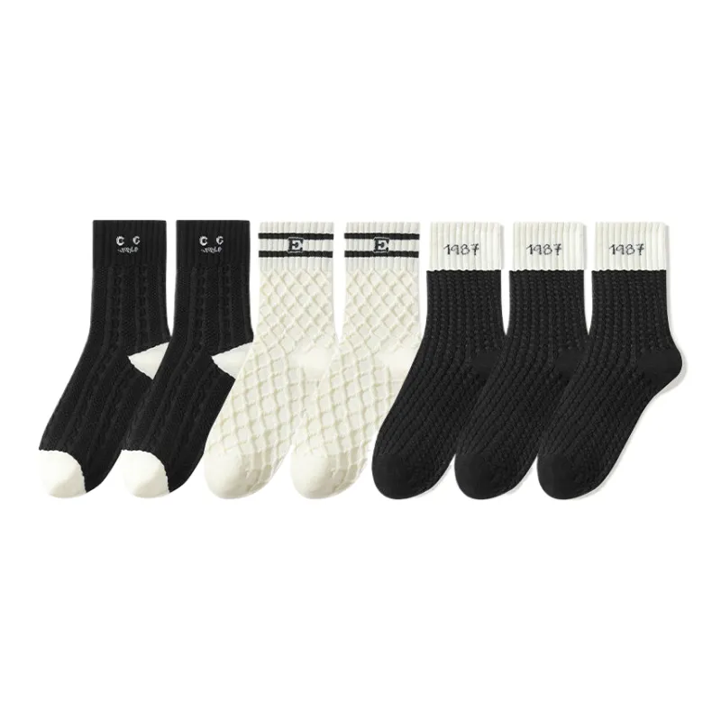 Lan Miao Mid Calf Socks Women's 7 Pack-3