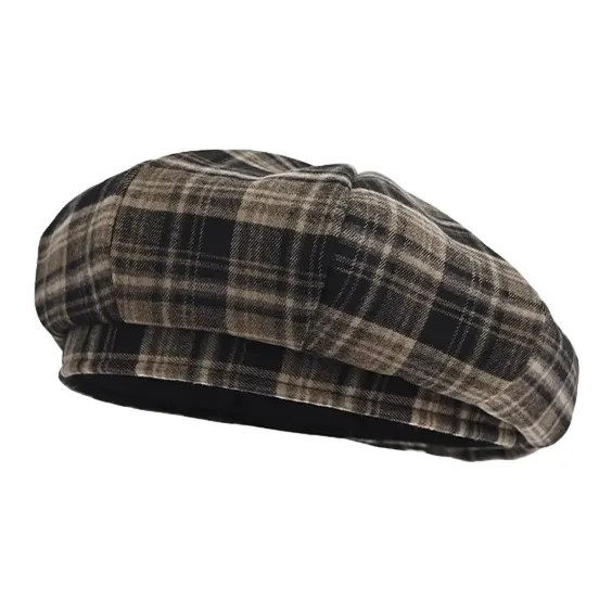 FREE RABBITⅡ Fall And Winter Face Framing Small Painter Beret Versatile Newsboy Cap Women's-2