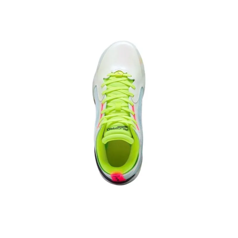 PUMA All Pro Nitro Anti Slip Wear Resistant Low Top Basketball Shoes Men's White-3