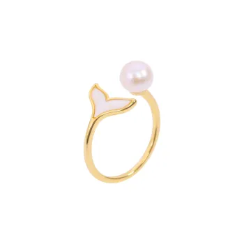 ZHENZHUAOMI Freshwater Pearl Rings Women's