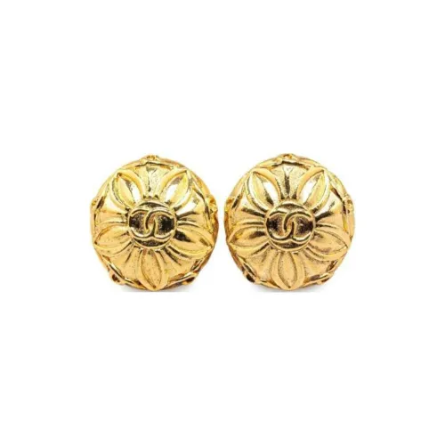 CHANEL Pre-Owned 1970-1980  Plated CC Clip On Costume Earrings