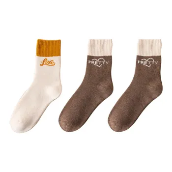 YUZHAOLIN Mid Calf Socks Women's Combo Set