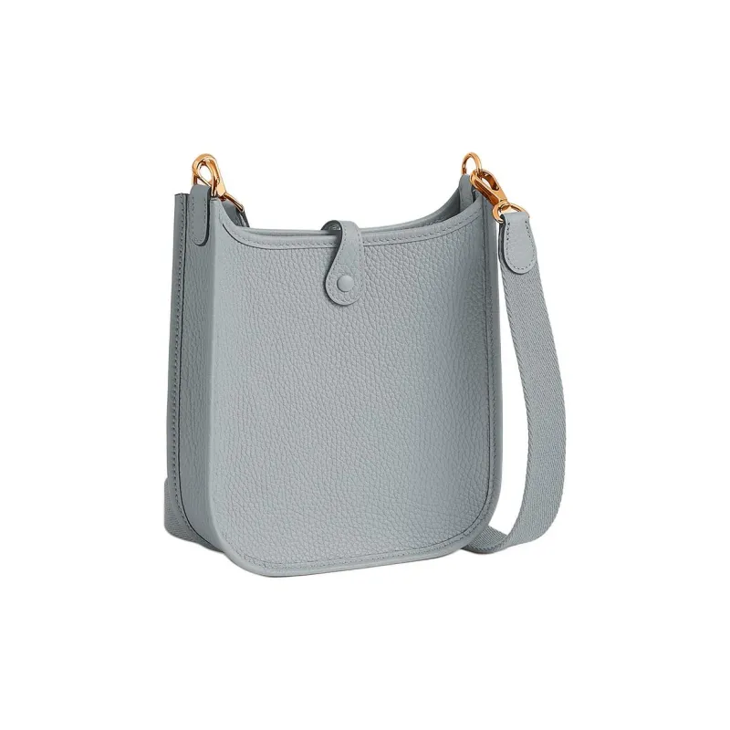 HERMES Evelyne Clemence Cow Leather Evelyn Shoulder Bag, Crossbody Bag Mini Women's Glacier Blue-1