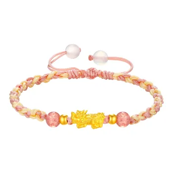 Lao Feng Xiang Gold Bracelet Women's