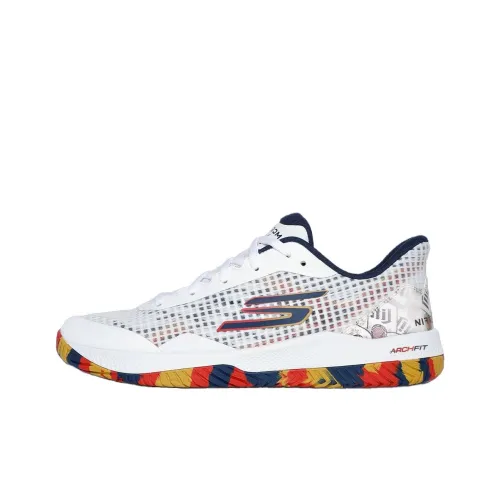 Miller Lite x Skechers Viper Court Pro Anti-Slip Wear-Resistant Low-Top Training Shoes Men's White