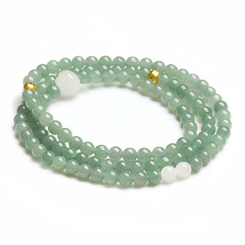 LANMUYINNUO Hetian Jade Bracelets Pale Greenish White Jade Unisex-0