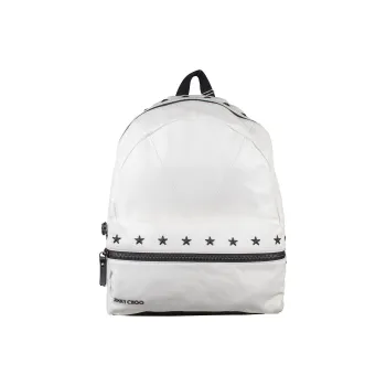 Jimmy Choo Leather Backpack Men's White