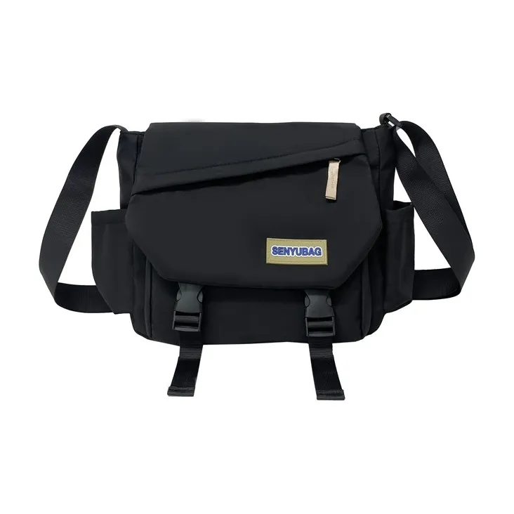 DCLOUD Composite Cloth Backpack Shoulder Bag Crossbody Bag Unisex Ecru Khaki/Green Khaki/Red Khaki/Black-12