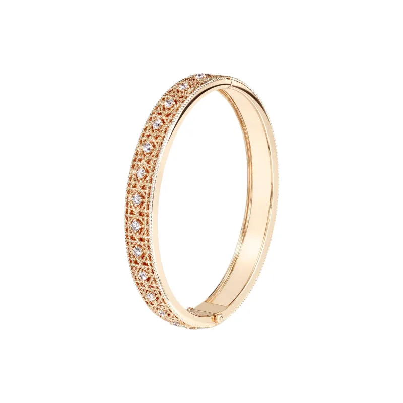 DIOR 18K Gold Diamonds Bracelets Women's Gold-1