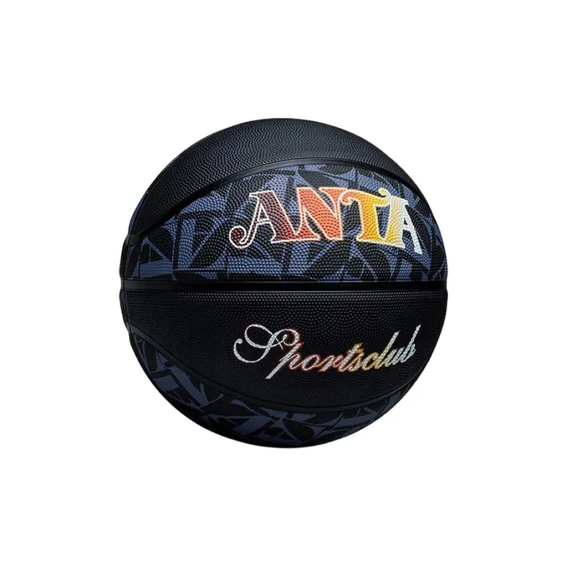Anta Rubber Basketball Black Size 7 Ball Training Unisex-1
