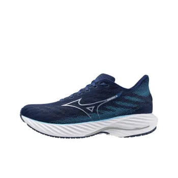 Mizuno Wave Rider 28 Anti Slip Wear Resistant Low Top Casual Running Shoes Men's Dark Blue