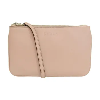 Furla Leather Crossbody Bag, Shoulder Bag Mini Women's Pink