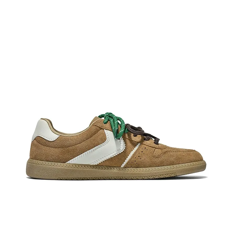 Kappa Capa Back-to-Back German Army Trainers Anti-Slip Wear-Resistant Low-Top Skateboard Shoes Unisex Chestnut-3