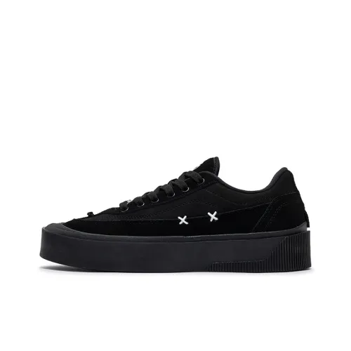 361° Dune Series Slip Resistant Water Resistant Low Top Skateboard Shoes Men's Obsidian Black
