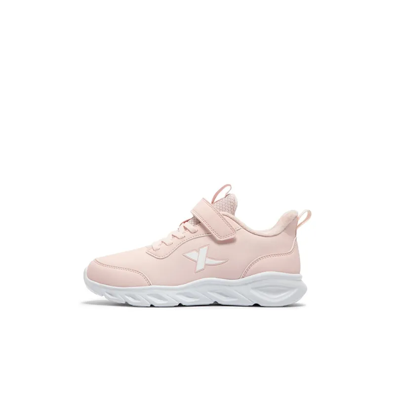XTEP Anti Slip Wear Resistant Low Top Kids Lifestyle Shoes Pastel Pink Kids'-0