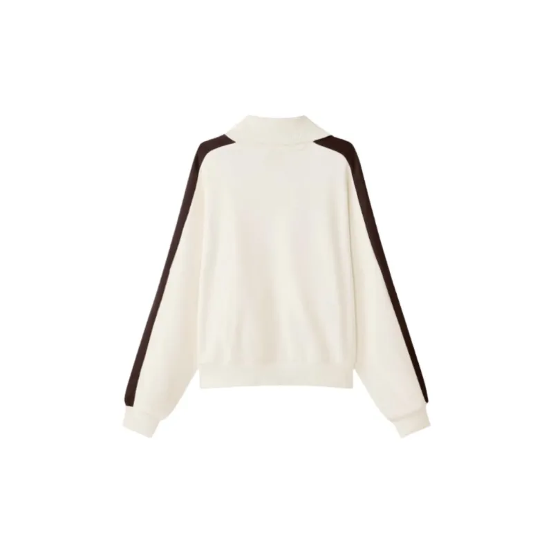 Skechers Mountain And Wild Outdoor Series Sweatshirt Women's Egg White Color-1