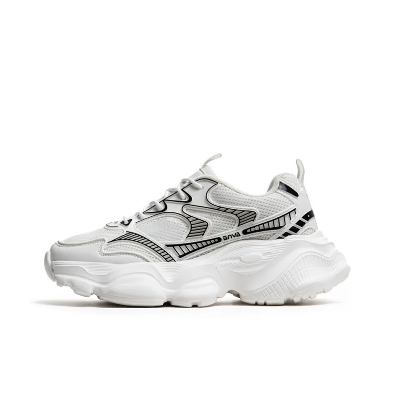 Wooden Rabbit Cushioning Anti-Slip Wear-Resistant Breathable Height Increasing Low-Top Chunky Sneakers Men's-5