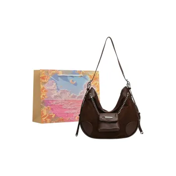 BRINCH PU Shoulder Bag Regular Women's Khaki Red Black Coffee