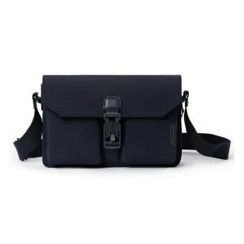 NAYO SMART Fabric Small Square Bag, Crossbody Bag Small Size Men's Black