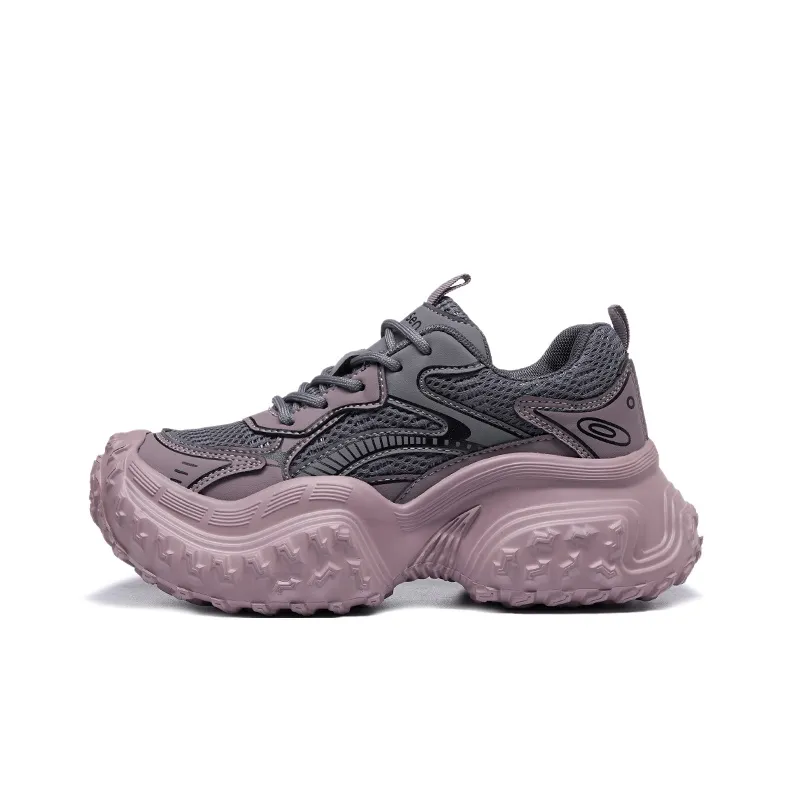 Mulinsen Anti Slip And Wear Resistant Height Increasing Low Top Chunky Sneakers Women's-7
